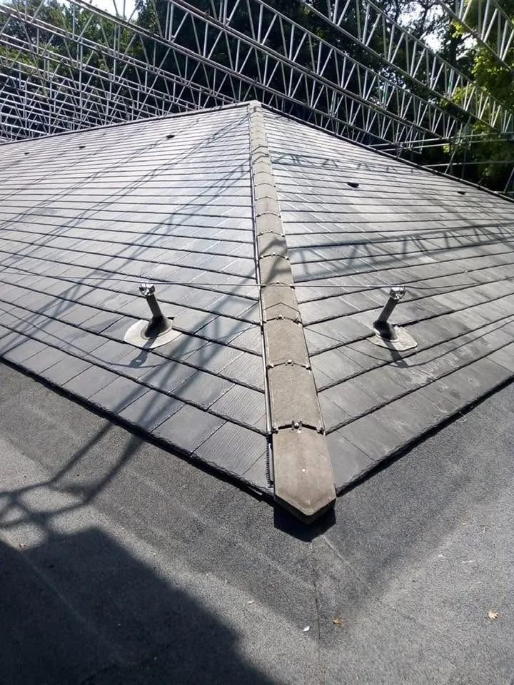 slate roof installed